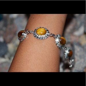 Golden Brown Self Courage Tiger Eyes Bracelet